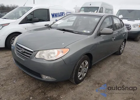 2009 Hyundai Elantra Gls из США, поврежденный, VIN KMHDU46D39U787955